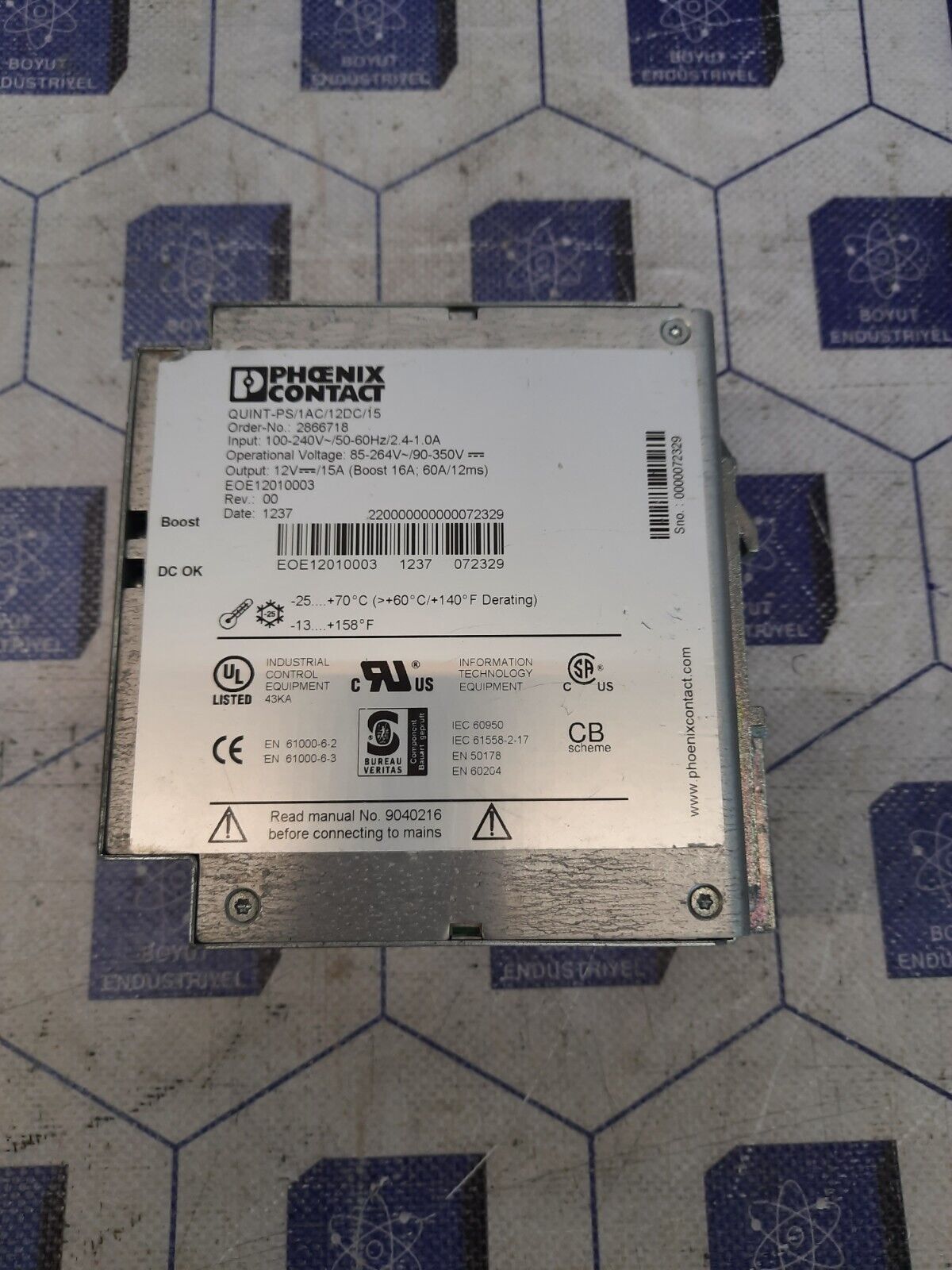 2866718 PHOENIX CONTACT - Alimentatore: impulsi | 180W; 12VDC; 15A; 85