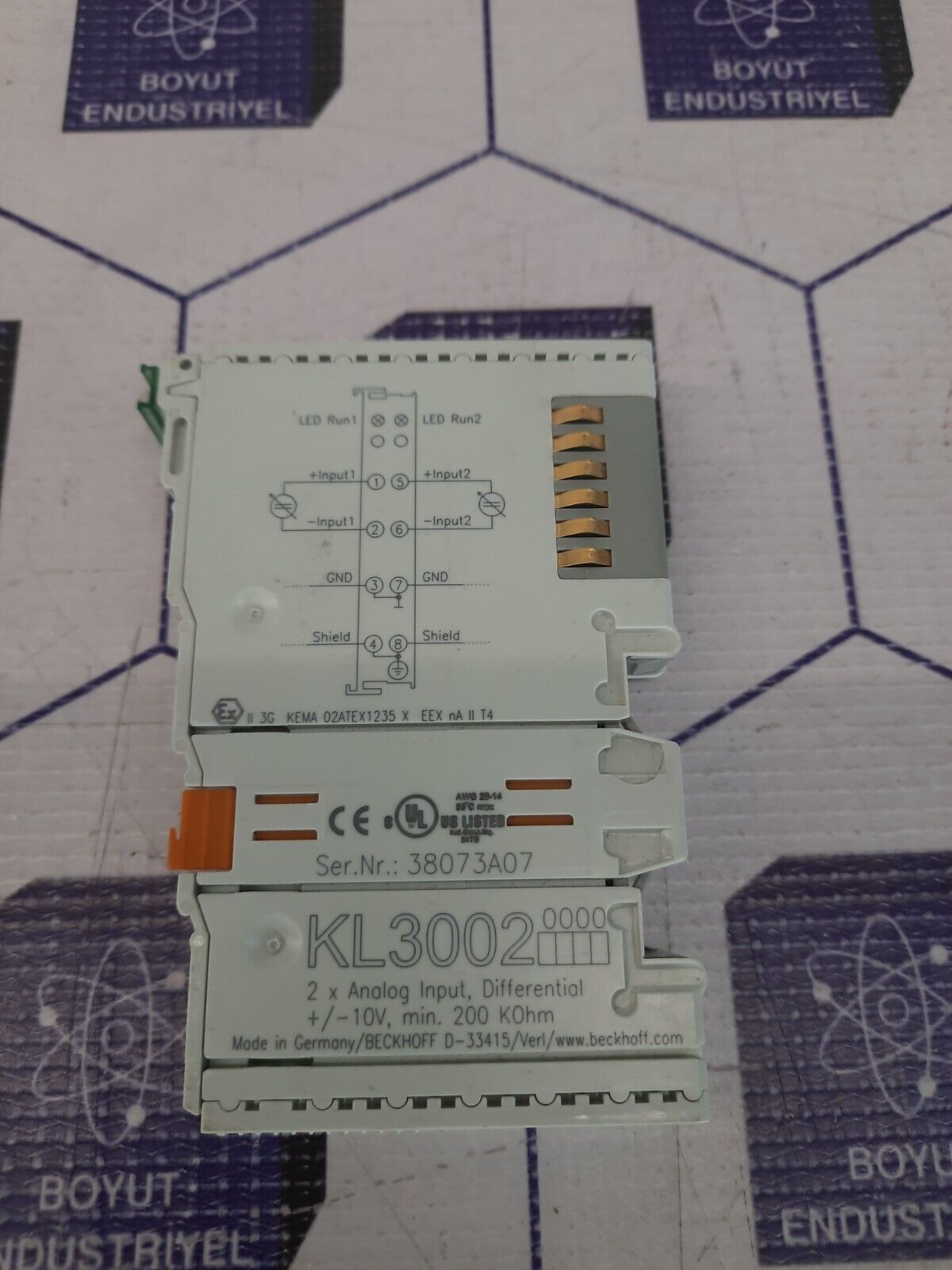 Module D'entrée/sortie Beckhoff KL3002 - Compatible Automate - Neuf - Livraison Rapide