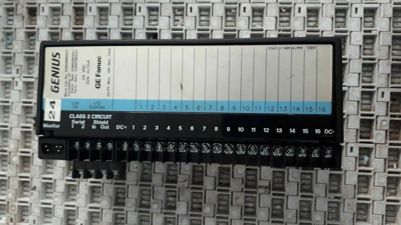 GE FANUC GENIUS BLOCK IC660EBD021T W/ TERMINAL IC660TBD023K IC660BBD02 ...