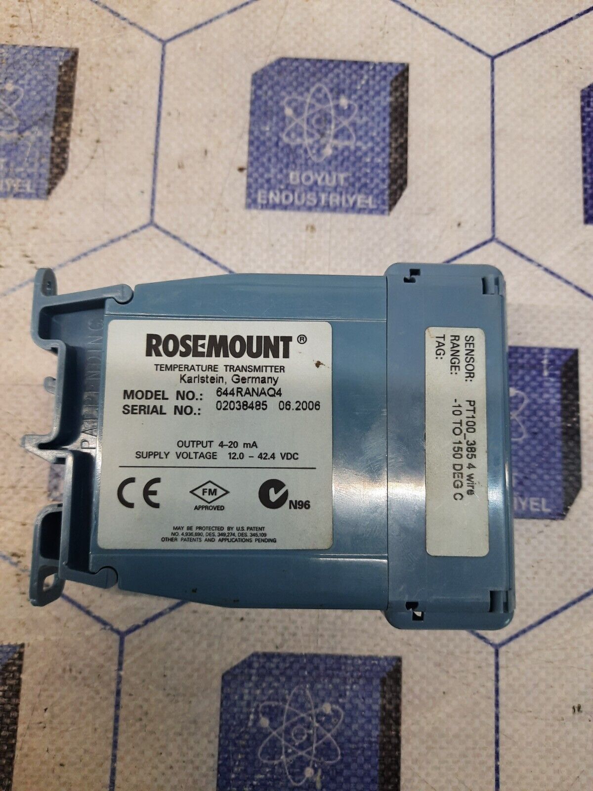 ROSEMOUNT 644R TEMPERATURE TRANSMITTER 644RANAQ4 – Boyut-Endustriyel