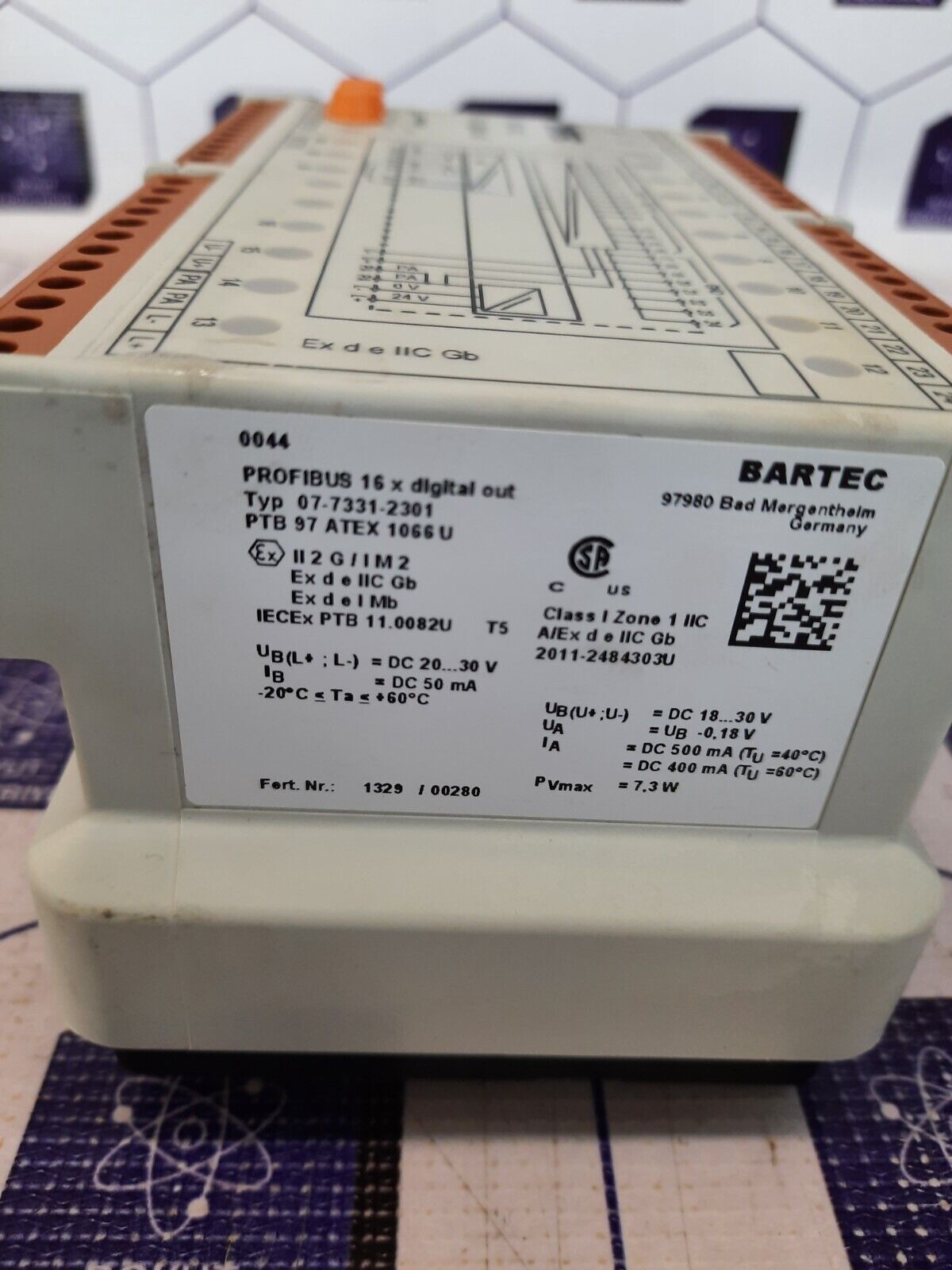 BARTEC 07-7331-2301 PROFIBUS 16 X dıgıtal output module – Boyut-Endustriyel