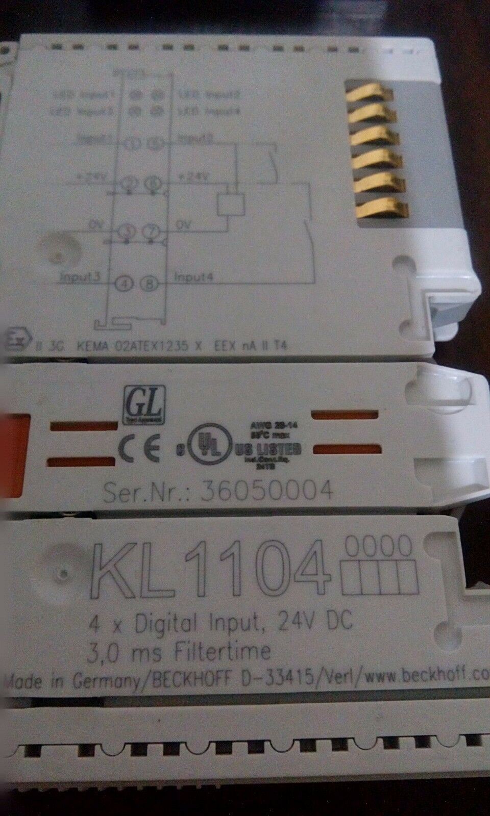 BECKHOFF KL1104 MODULE – Boyut-Endustriyel
