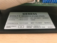 SIEMENS SIVOLT K A/V STELLER POWER CONTROLLER 6SG6310-3CA80-ZG00