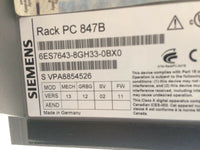 SIEMENS SIMATIC RACK PC 847B 6ES7643-8GH33-0BX0